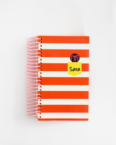 Libreta Blanco+Rojo Gato