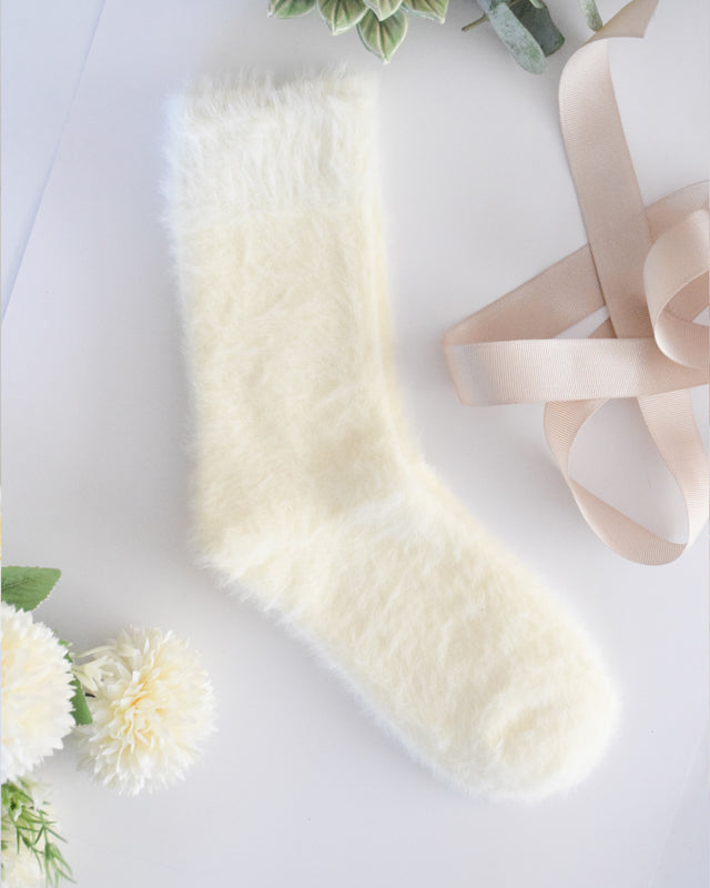 Medias Beige peludas