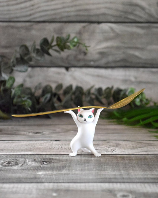 Porta cucharas gato