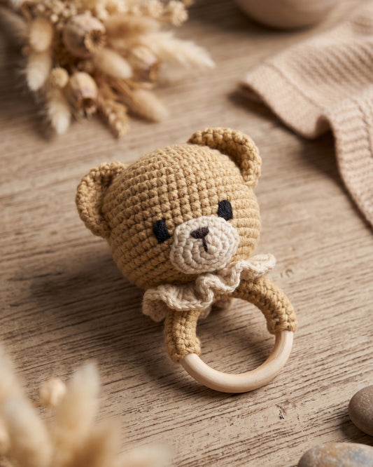 Sonajero Oso Crochet
